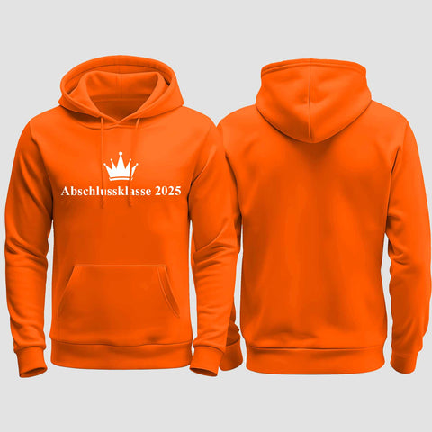 1047 "Abschluss Krone" Abschluss regular College Hoodie einseitig bedruckt