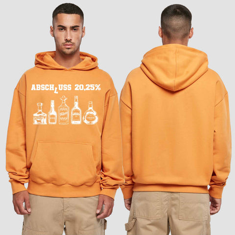 1039 "Abschluss 20,25%" Abschluss Premium Oversize Hoodie einseitig bedruckt