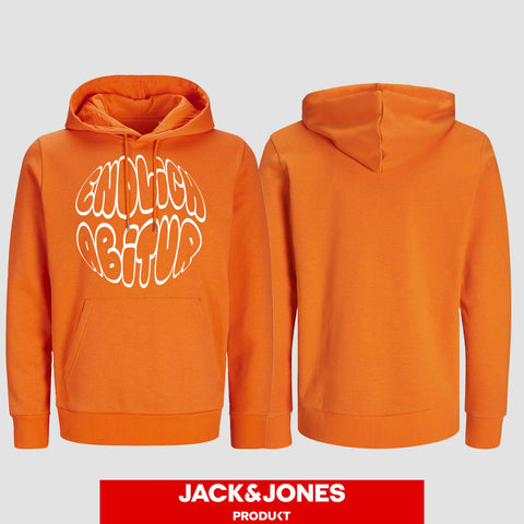 1038 "Endlich Abitur" Abi Hoodie by Jack&Jones einseitig bedruckt