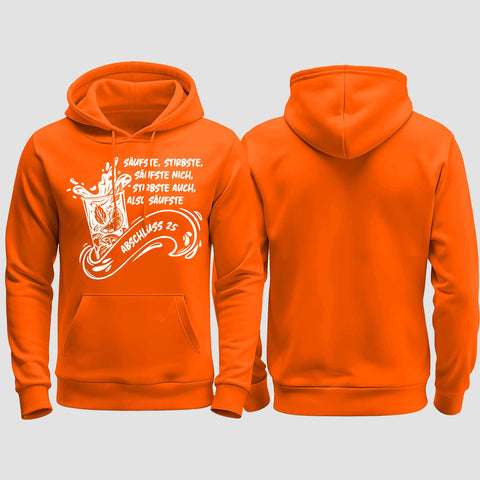 1048 "Säufste" Abschluss regular College Hoodie einseitig bedruckt