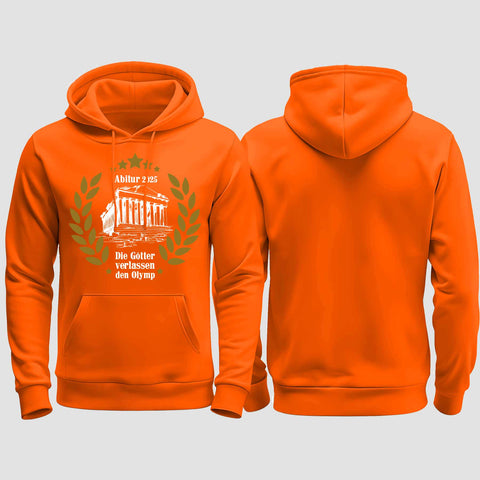 1040 "der Olymp" Abi regular College Hoodie einseitig bedruckt