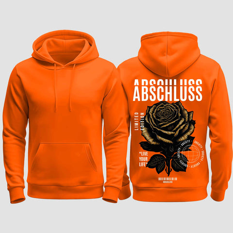 1041 "Rose" Abschluss regular College Hoodie einseitig bedruckt