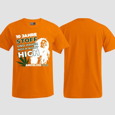 1030 "10 Jahre Stoff" Abschlussklasse T-Shirt einseitig bedruckt