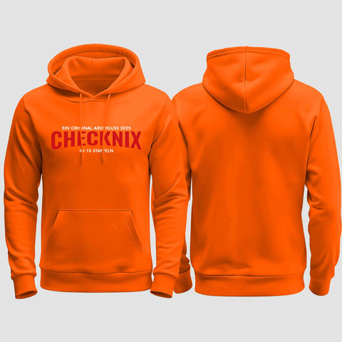 1029 "Checknix" Abschluss regular College Hoodie einseitig bedruckt
