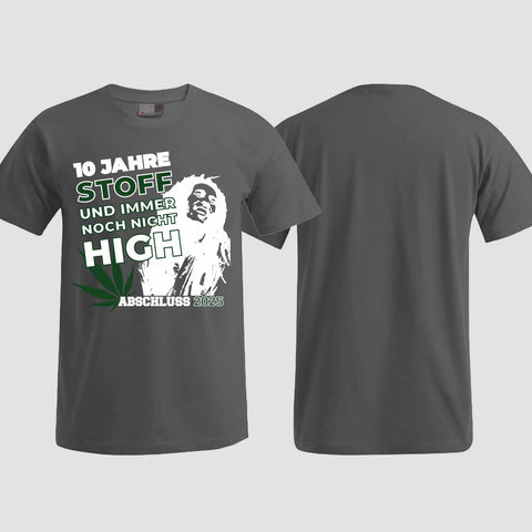 1030 "10 Jahre Stoff" Abschlussklasse T-Shirt einseitig bedruckt