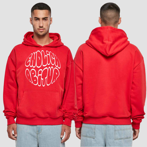1038 "endlich Abitur" Abi Premium Oversize Hoodie einseitig bedruckt