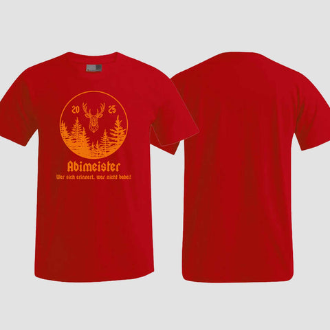 1004 "Abimeister" Abi T-Shirt einseitig bedruckt