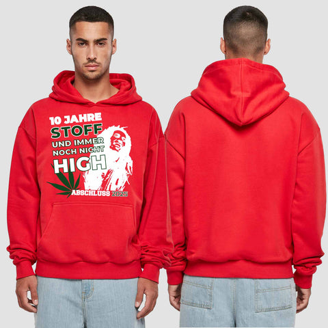 1030 "der Stoff" Abschluss Premium Oversize Hoodie einseitig bedruckt