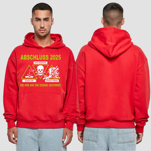 1032 "die Chemie" Abschluss Premium Oversize Hoodie einseitig bedruckt