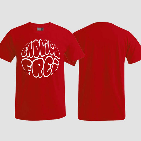 1034 "Endlich frei" Abschluss ABI T-Shirt einseitig bedruckt