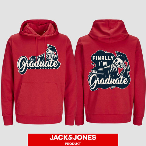 1059 "Graduate" ABI / Abschluss Hoodie by Jack&Jones beidseitig bedruckt