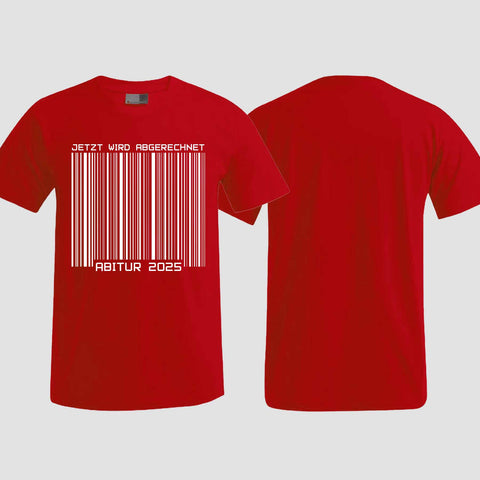 1025 "Barcode" ABI T-Shirt einseitig bedruckt