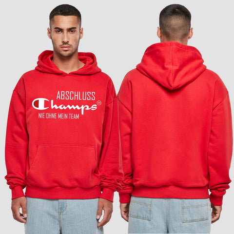 1028 "Abschluss Champs" Abschluss Premium Oversize Hoodie einseitig bedruckt