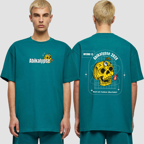 1056 "Abikalypse" Abi Oversize T-Shirt beidseitig bedruckt