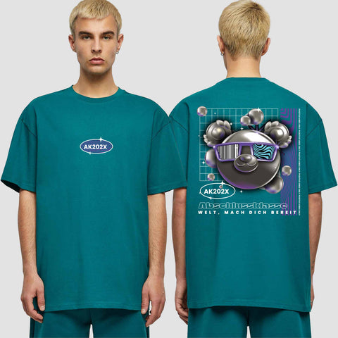 1055 "Welt, mach dich bereit" Abschluss  Oversize T-Shirt beidseitig bedruckt