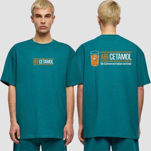 1002 "Abicetamol" Abi Oversize T-Shirt beidseitig bedruckt