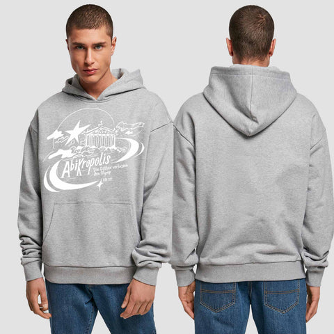 1046 "Abikropolis" Abi Premium Oversize Hoodie einseitig bedruckt