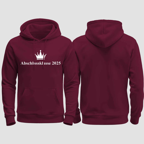 1047 "Abschluss Krone" Abschluss regular College Hoodie einseitig bedruckt