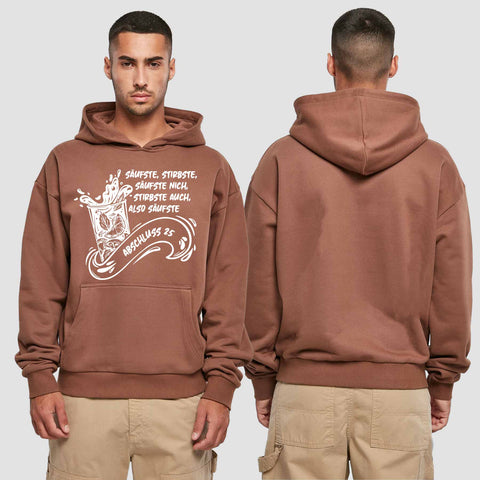 1048 "Säufste" Abschluss Premium Oversize Hoodie einseitig bedruckt