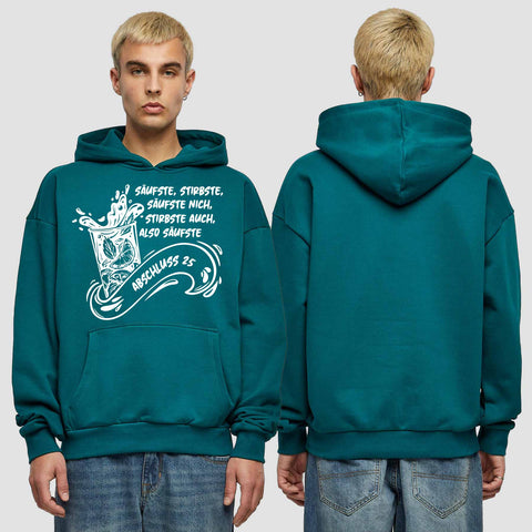 1048 "Säufste" Abschluss Premium Oversize Hoodie einseitig bedruckt