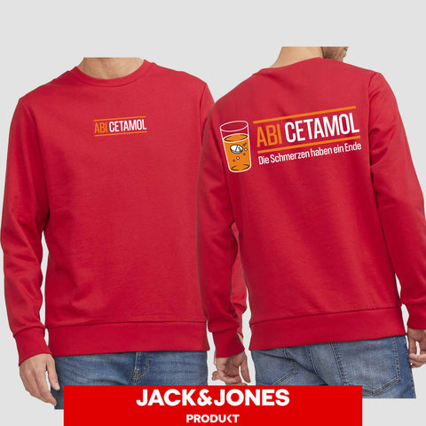 1002 "Abicetamol" Abi Sweatshirt by Jack&Jones beidseitig bedruckt