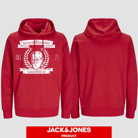 1005 "Abinale Phase" Abi Hoodie by Jack&Jones einseitig bedruckt
