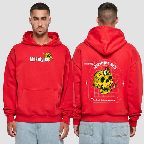 1056 "Abikalypse" Abi Premium Oversize Hoodie beidseitig bedruckt