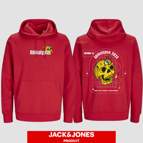 1056 "Abikalypse" ABI Hoodie by Jack&Jones beidseitig bedruckt
