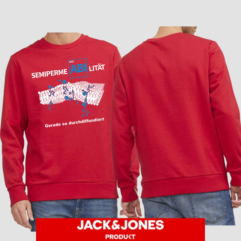 1033 "SemipermeABIlität" Abi Sweatshirt by Jack&Jones einseitig bedruckt