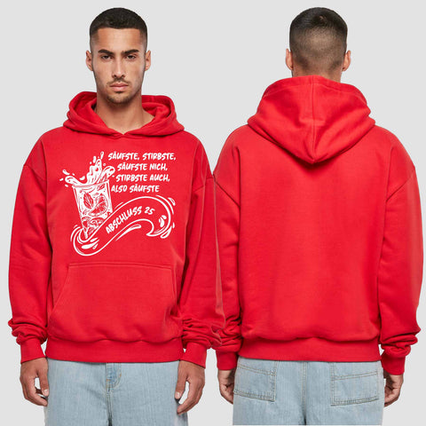 1048 "Säufste" Abschluss Premium Oversize Hoodie einseitig bedruckt
