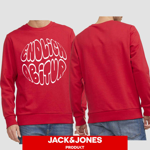 1038 "Endlich Abitur" Abi Sweatshirt by Jack&Jones einseitig bedruckt