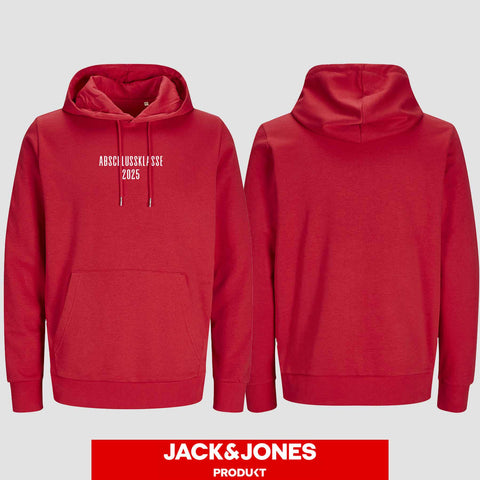 1024 "Abschlussklasse" Abschluss Hoodie by Jack&Jones einseitig bedruckt