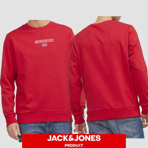 1024 "Abschlussklasse 25" Abschluss Sweatshirt by Jack&Jones einseitig bedruckt