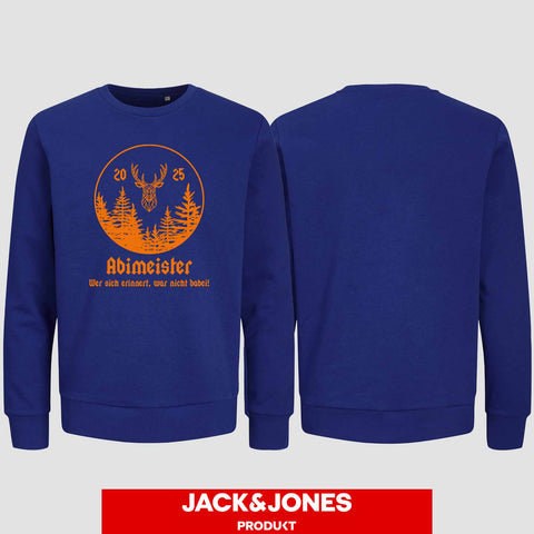 1004 "Abimeister" Abi Sweatshirt by Jack&Jones einseitig bedruckt
