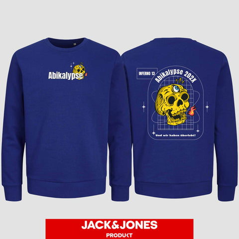1056 "Abikalypse" Abi Sweatshirt by Jack&Jones beidseitig bedruckt