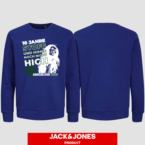 1030 "Stoff" Abschluss Sweatshirt by Jack&Jones einseitig bedruckt