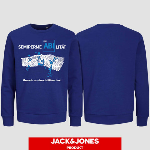 1033 "SemipermeABIlität" Abi Sweatshirt by Jack&Jones einseitig bedruckt