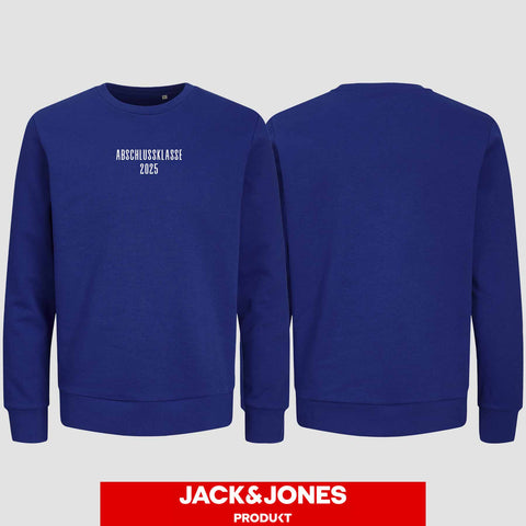 1024 "Abschlussklasse 25" Abschluss Sweatshirt by Jack&Jones einseitig bedruckt