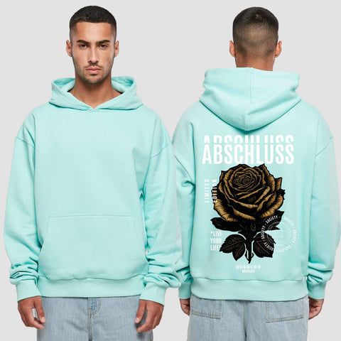 1041 "Rose" Abschluss Premium Oversize Hoodie einseitig bedruckt