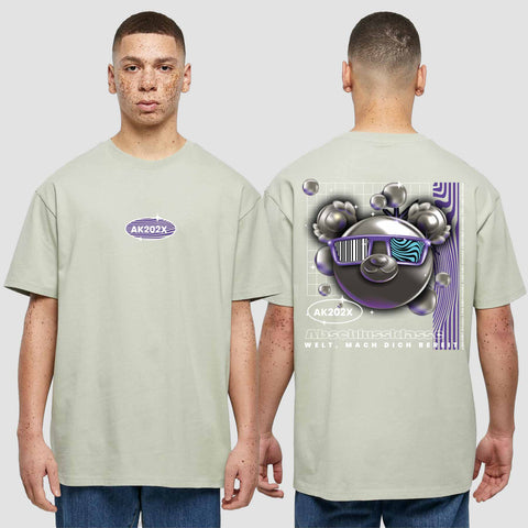 1055 "Welt, mach dich bereit" Abschluss  Oversize T-Shirt beidseitig bedruckt