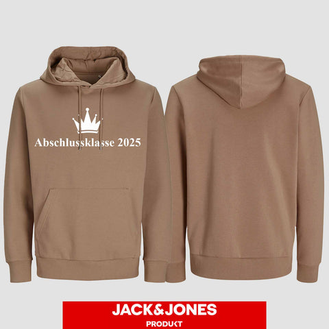 1047 "Abschluss Krone" Abschluss Hoodie by Jack&Jones einseitig bedruckt