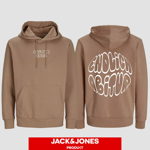 1037 "Endlich Abitur" Abi Hoodie by Jack&Jones beidseitig bedruckt