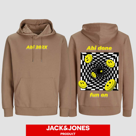 1054 "Abi done" ABI Hoodie by Jack&Jones beidseitig bedruckt