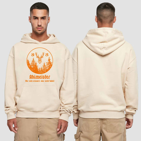 1004 "Abimeister" Abi Premium Oversize Hoodie einseitig bedruckt