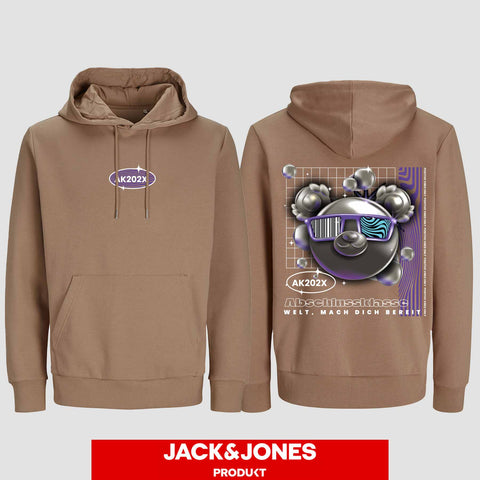 1055 "Welt, mach dich bereit" Abschluss Hoodie by Jack&Jones beidseitig bedruckt