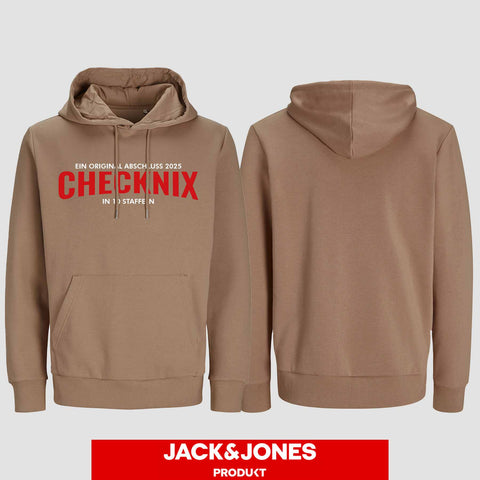1029 "CHECKNIX" Abschluss Hoodie by Jack&Jones einseitig bedruckt