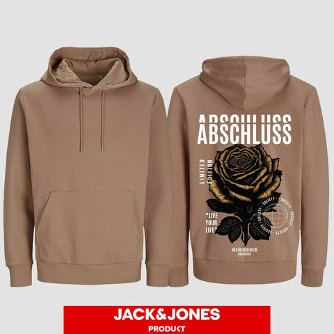 1041 "Abschluss Rose Streetwear" Abschluss Hoodie by Jack&Jones einseitig bedruckt