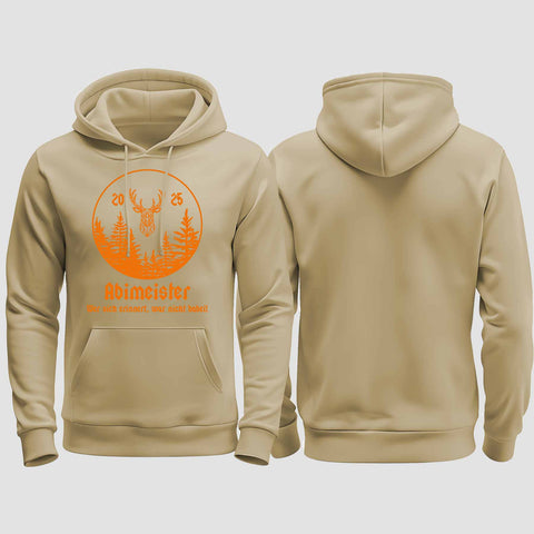 1004 "Abimeister" Abi regular College Hoodie einseitig bedruckt