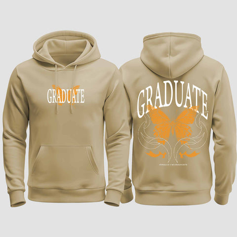 1052 "Graduate" Abschluss / Abi regular College Hoodie beidseitig bedruckt