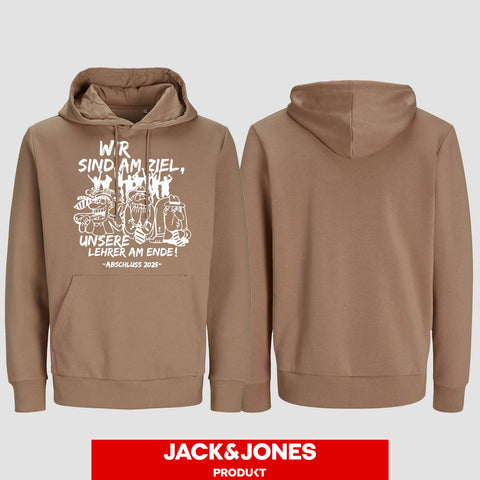 1044 "Lehrer am Ende" Abschluss Hoodie by Jack&Jones einseitig bedruckt